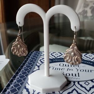 Intricate Silver Dangle Earrings